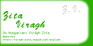 zita viragh business card